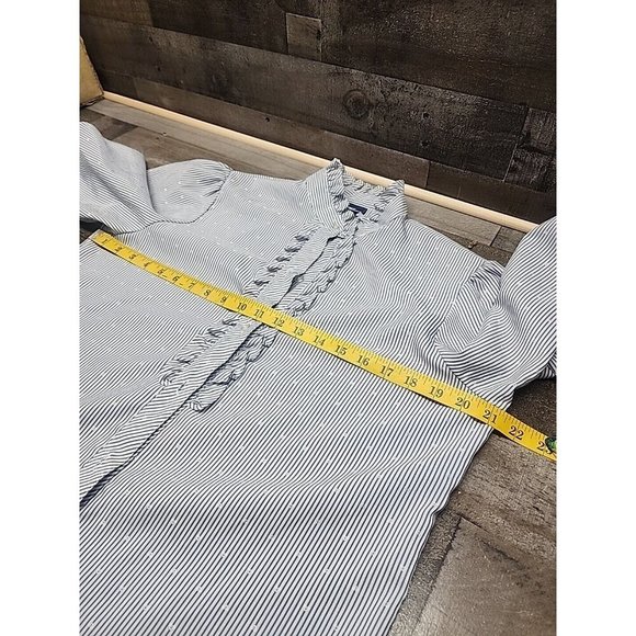 Vintage Clothing Koret City Blues Ruffled Colar /Front Women's small - Picture 6 of 10